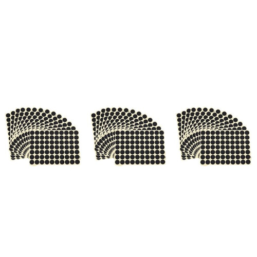 45pcs 19mm Circles Round Code Stickers Self Adhesive Sticky Labels Black