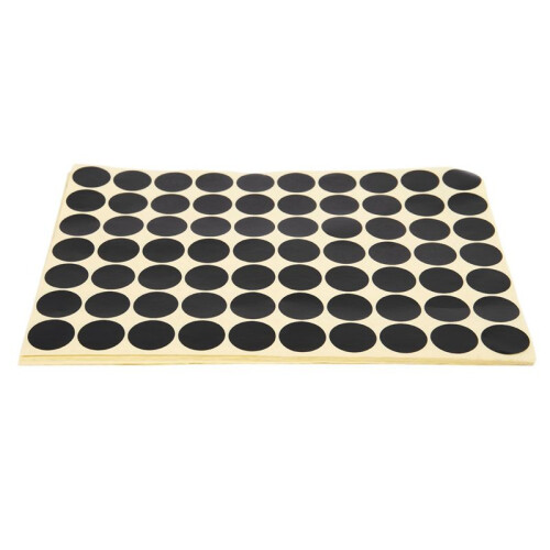 45pcs 19mm Circles Round Code Stickers Self Adhesive Sticky Labels Black 2