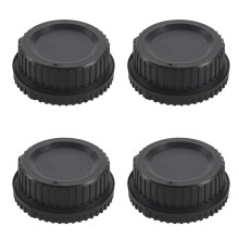 4X Black Plastic Camera Body Cover + Rear Lens Cap for Digital SLR