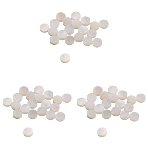 Weisse Perlmuttschale Dot Fret Inlay Maker 6mm (Packung mit 60)