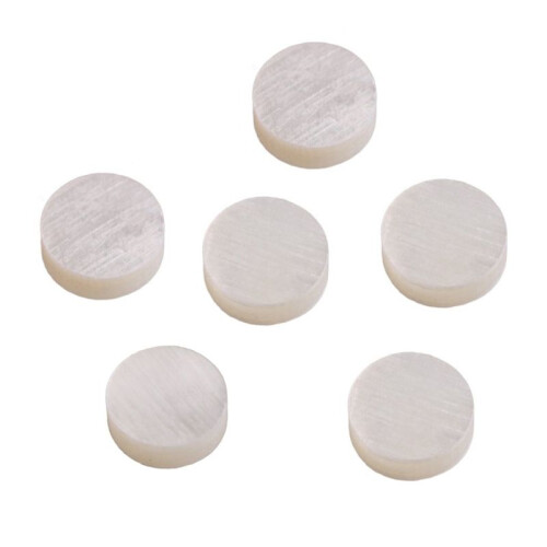 Weisse Perlmuttschale Dot Fret Inlay Maker 6mm (Packung mit 60) 1