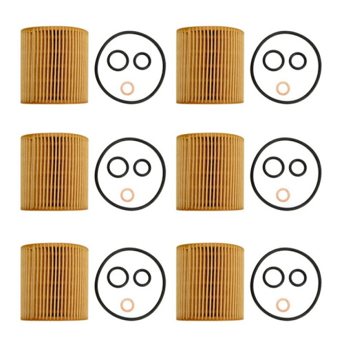 6X Oil Filter 11427508969 for  1 3 5 Series X1 X3 Z4 Roadster E46 E81 E87 E90 E60 E61 E84 E83