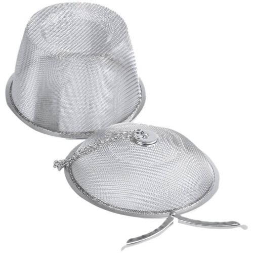 4X Extra Large Stainless Steel Twist Lock Mesh Tea  Tea Infuser with Hook Chain 2