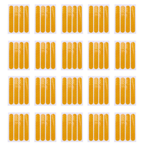 Front Rear Wheel Cover Protective Shell Reflective Sticker for  Max G30 Scooter Accessories 80PCS, Yellow