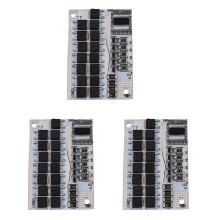 3X Bms 12V 16.8V 21V 100A Li-Ion Ternary Lithium Battery Protection Board with Balance Pcm 18650 Lipo Bms(5S)