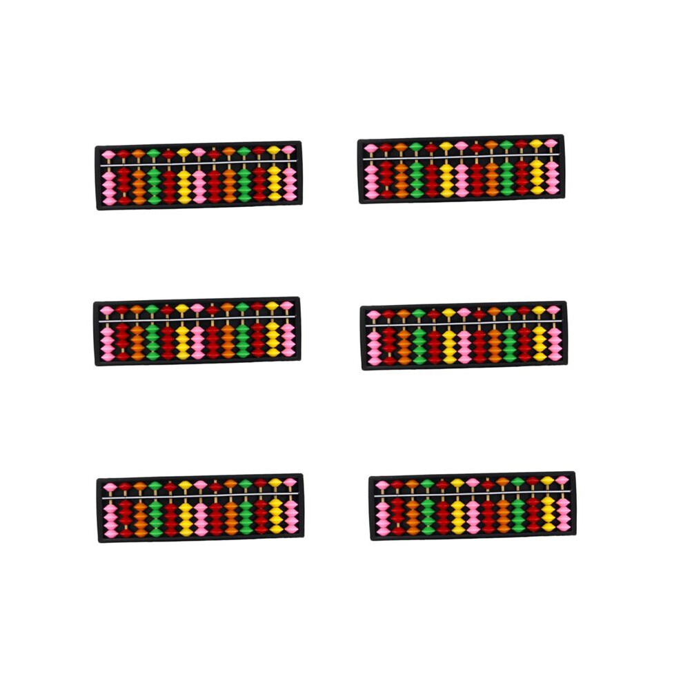 6X Portable Plastic Abacus Arithmetic Abacus Calculation Tool 4711714949658