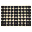 4set 19mm Circles Round Code Stickers Self Adhesive Sticky Labels Black 2