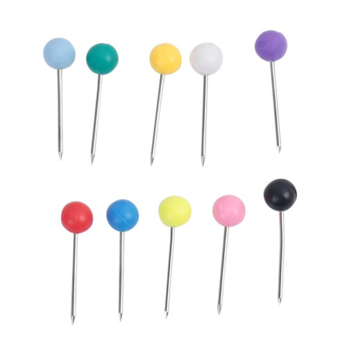 Map Tacks Push Pins Plastic  with Steel Point, 4mm, 1500 Pieces 2
