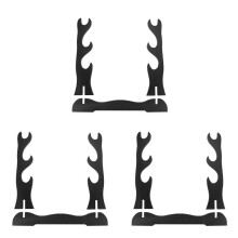 3X 3Tier Samurai Schwert Katana Holder Stand Bracket Rack Display Schwarz