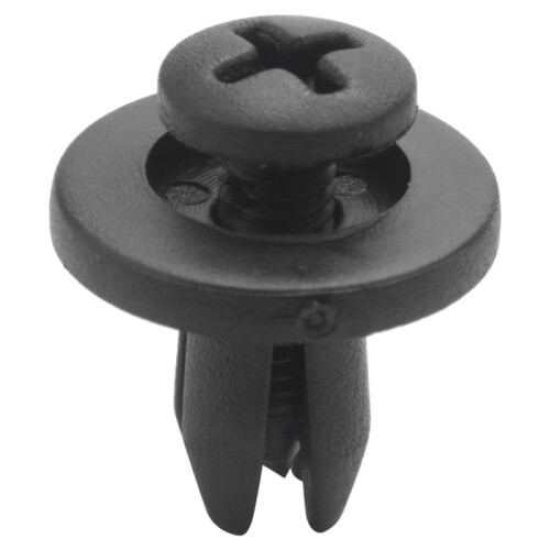 200Pcs 6mm Plastic Push Type Rivet Bumper Pin Clips 2