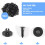 30 pieces Plastic Parts 8 mm Black Hole Bumper Rivet Clip Closure 2
