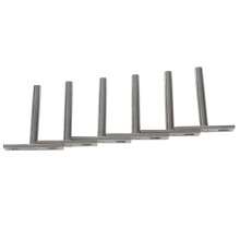 6 Piezas 3 Pulgadas Soportes de Estantería Flotante Invisible, Soportes de Estantes Ocultos, Sostenedor de Pared Soporte Oculto Kit de Montaje Para