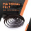 Self-Stick Heavy Duty  Strip Roll for Hard Surfaces (1/2 inch x 60 inch), Brown 7