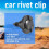 30 pieces Plastic Parts 8 mm Black Hole Bumper Rivet Clip Closure 6