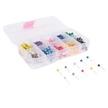 Map Tacks Push Pins Plastic  with Steel Point, 4mm, 500 Pieces