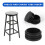 6Pcs Plastic Blanking End Cap Pipe Tube Insert Plug Cover 40mm Black 5
