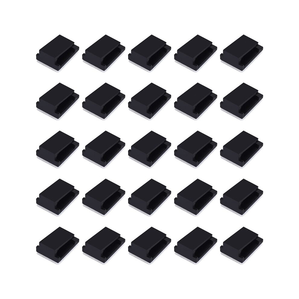 30X Cable Holder Cable Clip Cable Clamp Self-Adhesive Black 4713834264130