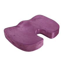 Coussin en Mousse à MéMoire Soulagement de la Chaise OrthopéDique Contre le Coccyx SièGe de Bureau U Oreiller Violet