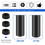 6Pcs Plastic Blanking End Cap Pipe Tube Insert Plug Cover 40mm Black 3