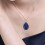 Collana-Ciondolo gemma preziosa Lapislazzuli 1.42x1.02" 2