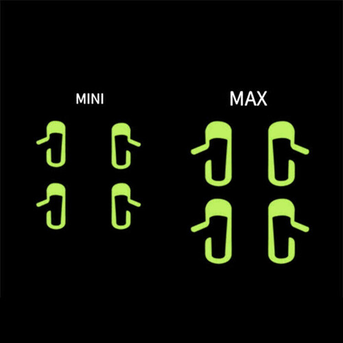 8Pcs/Set for  Model 3 Car Door Open Exit Sticker Luminous Button Sticker Kit 2