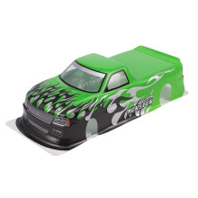 für 1/10 RC Auto Venom T-10 PVC Lackierte Karosserie 1/10 RC Auto Pick Truck Breite 205Mm Radstand 255Mm, GrüN