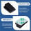 30x Cable holder Cable clip Cable clamp Self-adhesive black 5