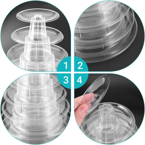 10 Tier  Macaron Macaron Display Stand Round Cake Stand PVC Tray Birthday Wedding Display Rack Cake Decorating Tools 1