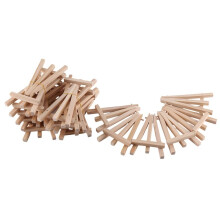 24Pcs 12.7cm Wooden Display Stands, Easels, Table Top Stands, Suitable For Children's Handicrafts, Business Cards