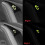 8Pcs/Set for  Model 3 Car Door Open Exit Sticker Luminous Button Sticker Kit 4