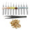 3D Printer Nozzle Kit MK8 Extruder Nozzles Copper Print  with Cleaning Drill Bits for  CR-10 1