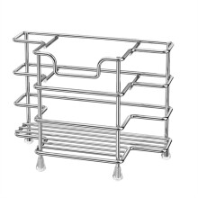 Soporte para Cepillo de Dientes Montado en la Pared para BañO, Organizador de Accesorios de BañO de Acero Inoxidable con 3 Ranuras para Espacios