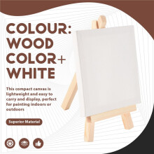 20-Delige -Canvas-Tekentafel met Schildersezel, Canvaspaneel, Geschikt voor Kunstschilderfeestartikelen