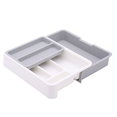Separate Tableware Sorting Box Drawer Organizer Storage Box Knife and Fork Chopsticks Spoon Kitchen Shelf-A