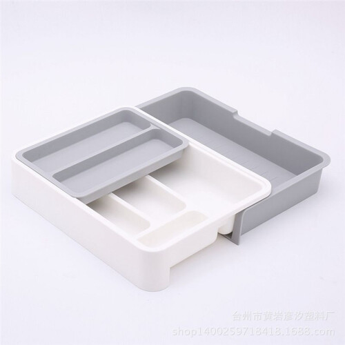 Separate Tableware Sorting Box Drawer Organizer Storage Box Knife and Fork Chopsticks Spoon Kitchen Shelf-A 2