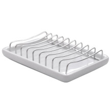 Ceramic Soap Drainer Soap Dishes Shower Soap Holder Travel Soap Dish Soap Bar Holder Soap Holder for Teak Soap Dish