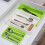 Separate Tableware Sorting Box Drawer Organizer Storage Box Knife and Fork Chopsticks Spoon Kitchen Shelf-A 5