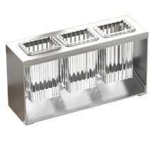 BäNkskiva Bestick TorkhåLlare Bestickavlopp Bestick HåLlare Box Bordsskiva Separerad Gaffel Chopstick FöRvaring Grå