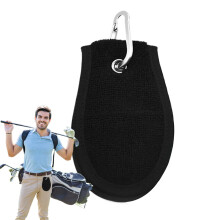 Small Golf Towel With Clip Absorbing Scrubber Brush QuickDry For Softball Beach Gym Washer