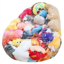 Stuffed Animal BeanBag Large Waterproof Empty PVC Stuffed Animal BeanBag Storage for Toys Doll Girls Adult Teens Kids