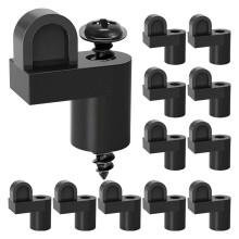 3/8 in Nylon Window Screen Clip with Screws Offset Window Clips for Fastens Winter Window Screens 12PCS