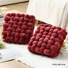 Cuscini con Nodi, Cuscini Quadrati In Peluche, Morbidi Cuscini Decorativi per Divano, Soggiorno, Camera da Letto, Divano, Verde