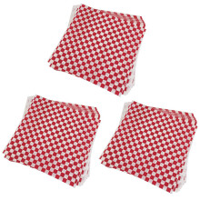 300 PCS checkered Feinkostgeschaeftkorbzwischenlage-Lebensmittelverpackungs-Papiere, Fettabwehrmittel