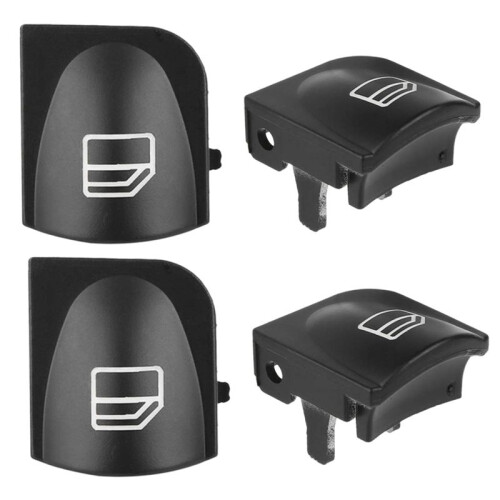 4X Window  Button Covers for   W203 W208 C Clk Class Front Left+Right Window  Repair Button Caps