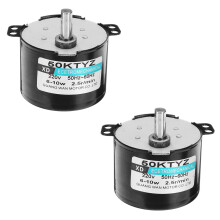 2X 50Ktyz Ac220V 10W 0.5A 2.5R/ Min Permanent Magnet Synchronous Motor Ac Gear Reduction Motor Cw / Ccw