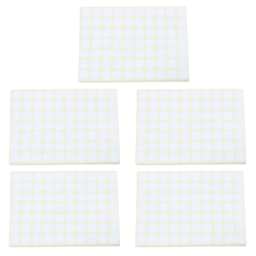 75pcs 19mm Circles Round Code Stickers Self Adhesive Sticky Labels White