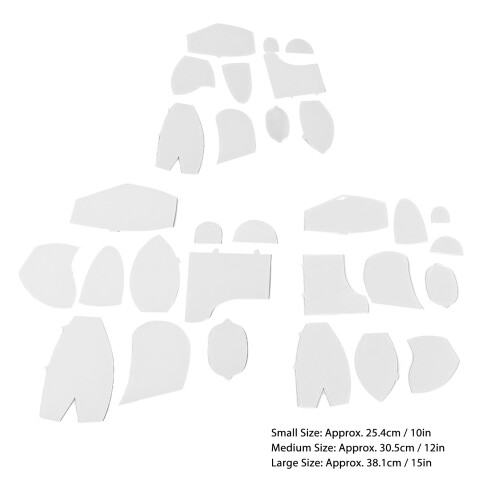 Beginner Sewing Ruler Set: 30 Memory Bear Pattern Templates for Easy Sewing 1
