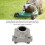 Aluminium Handle Bracket Clamp for Lawn Trimmer, 8.5x7cm 5