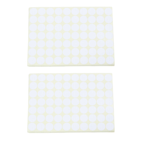 30X 19mm Circles Round Code Stickers Self Adhesive Sticky Labels White