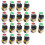 20Pcs 22mm Mount 10A 380V DPST Red Green Momentary Push Button 2